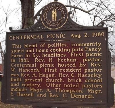 Centennial Picnic Marker image. Click for full size.