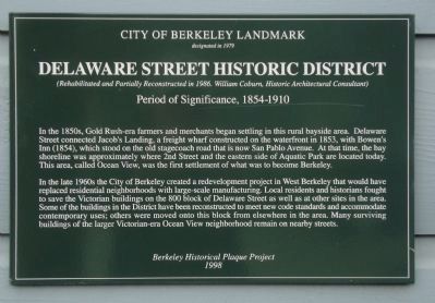 Delaware Street Historic District Marker image. Click for full size.