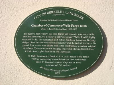 Chamber of Commerce/Wells Fargo Bank Marker image. Click for full size.