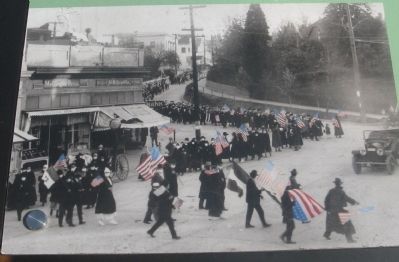 Armistice Day Parade - Photo Displayed on Marker image. Click for full size.