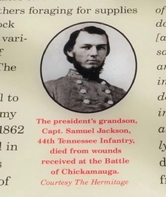 Civil War at The Hermitage Marker image. Click for full size.