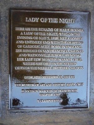 Lady of the Night Marker image. Click for full size.