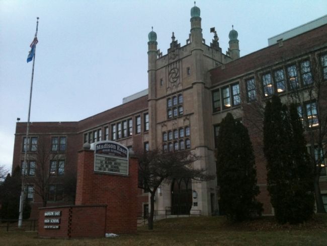 East Side High School Marker image. Click for full size.