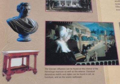 The Hermitage Mansion Greek Influence. Click for full size. The Hermitage Mansion Greek Influence image. Click for full size.