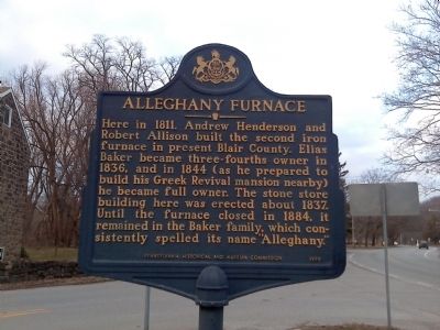 Alleghany Furnace Marker image. Click for full size.