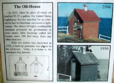 Owl's Head Light Station Kiosk - Oil-House image. Click for full size.