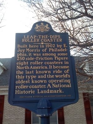 Leap-The-Dips Roller Coaster Marker image. Click for full size.
