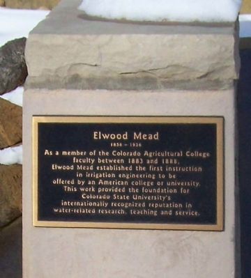 Elwood Mead Marker image. Click for full size.