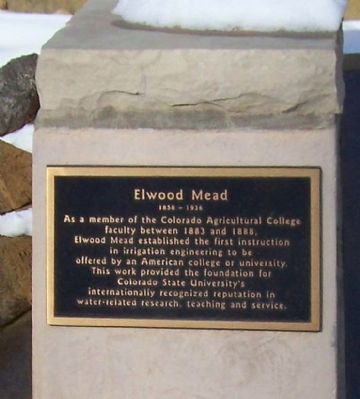 Elwood Mead Marker. Click for full size. Elwood Mead Marker image. Click for full size.