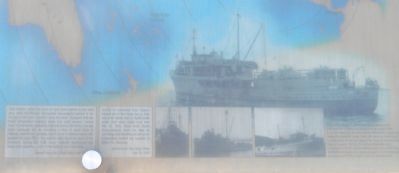 Tuna Fleet Service, World War II (1941-1945) Marker: close-up of illustrations, lower left image. Click for full size.