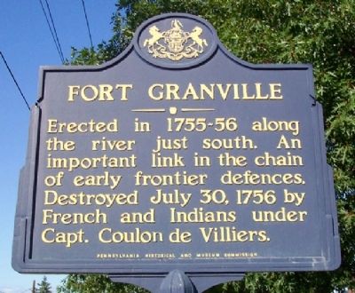 Fort Granville Marker image. Click for full size.