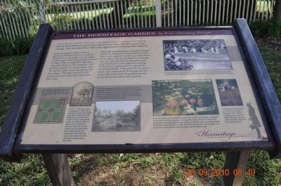 The Hermitage Garden Marker. Click for full size. The Hermitage Garden Marker image. Click for full size.
