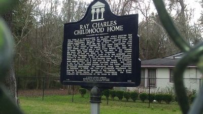 Ray Charles Childhood Home Marker image. Click for full size.