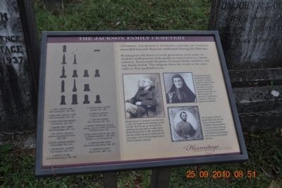 The Jackson Family Cemetery Marker image. Click for full size.