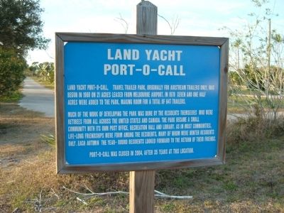 Land Yacht Port-O-Call Marker image. Click for full size.