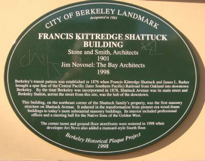Francis Kittredge Shattuck Building Marker image. Click for full size.