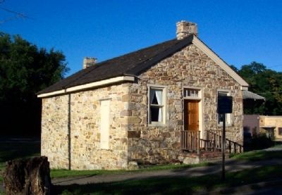 Stone House and Marker. Click for full size. Stone House and Marker image. Click for full size.