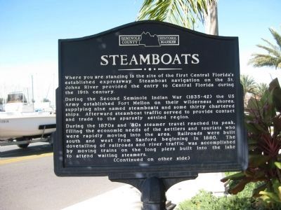 Steamboats Marker image. Click for full size.
