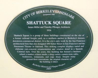 Shattuck Square Marker image. Click for full size.