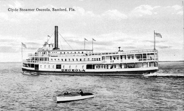 Clyde Line Steamer <i>Osceola</i> at Sanford image. Click for full size.