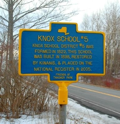 Knox School #5 Marker. Click for full size. Knox School #5 Marker image. Click for full size.