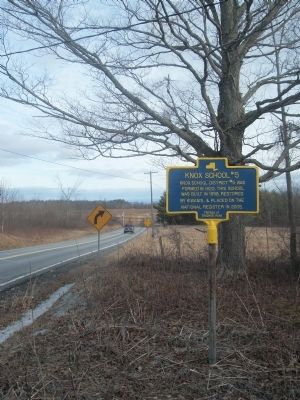 Knox School #5 Marker. Click for full size. Knox School #5 Marker image. Click for full size.