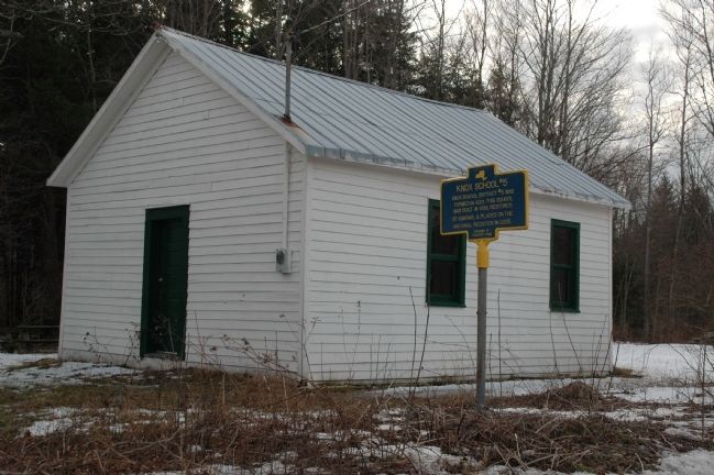 Knox School #5 & Marker. Click for full size. Knox School #5 & Marker image. Click for full size.