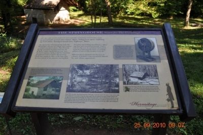 The Springhouse Marker. Click for full size. The Springhouse Marker image. Click for full size.