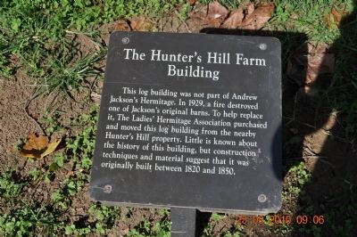 The Hunter’s Hill Farm Building Marker image. Click for full size.