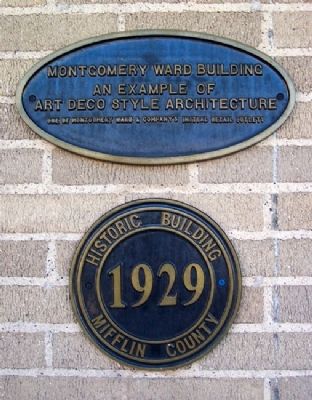 Montgomery Ward Building Marker image. Click for full size.