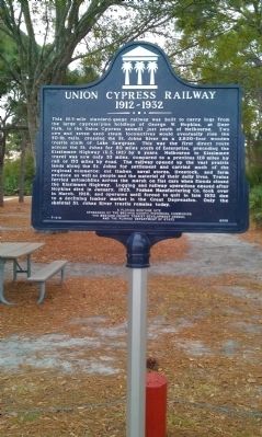 Union Cypress Railway Marker image. Click for full size.