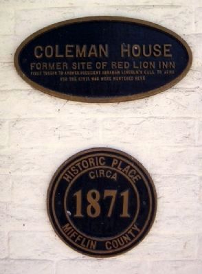 Coleman House Marker image. Click for full size.