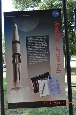 The Saturn Legacy Marker image. Click for full size.
