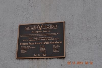 The Saturn V Plaque image. Click for full size.