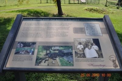 A home for Jackson’s Slaves 1821-1865 Marker. Click for full size. A home for Jackson’s Slaves 1821-1865 Marker image. Click for full size.