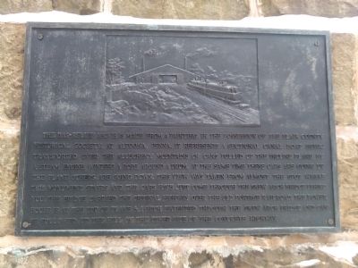 The Old Portage Rail Road Monument image. Click for full size.