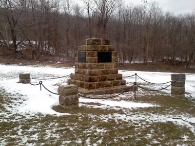 The Old Portage Rail Road Monument image. Click for full size.