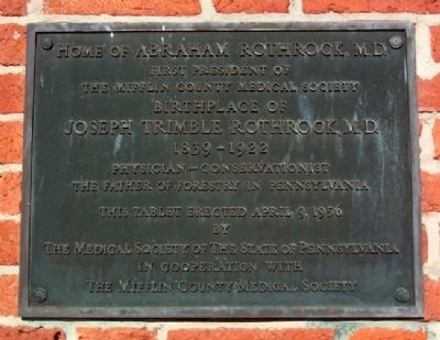 Home of Abraham Rothrock, M.D. Marker image. Click for full size.