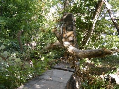 Ruins of picnic area on trails downhill. image. Click for full size.