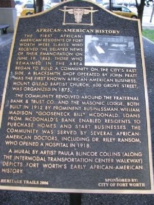 African-American History Marker image. Click for full size.
