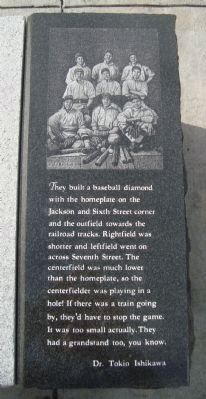 Asahi Baseball Marker. Click for full size. Asahi Baseball Marker image. Click for full size.