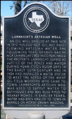 Lambrecht's Artesian Well Marker image. Click for full size.