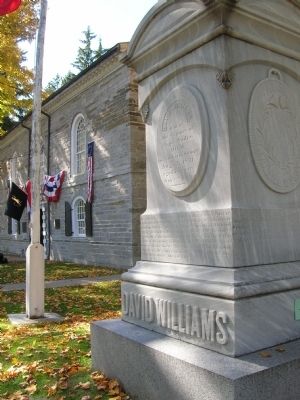 David Williams Memorial Marker & Old Stone Fort image. Click for full size.