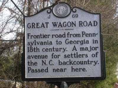 Great Wagon Road Marker image. Click for full size.