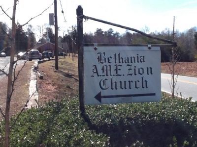 Entrance to Bethania A.M.E. Zion Church image. Click for full size.