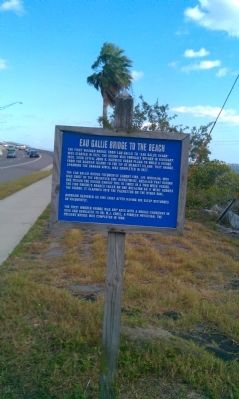 Eau Gallie Bridge to the Beach Marker image. Click for full size.