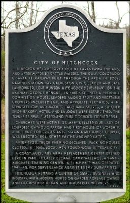 City of Hitchcock Marker image. Click for full size.