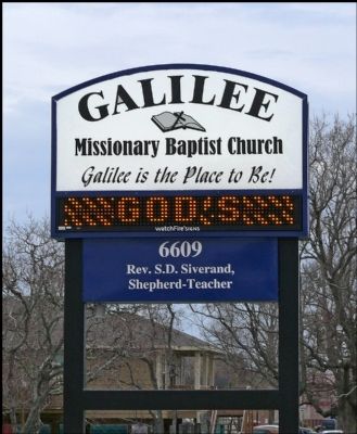 Galilee Missionary Baptist Church Marquee image. Click for full size.
