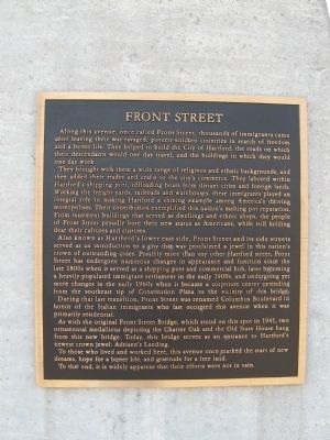 Front Street Marker. Click for full size. Front Street Marker image. Click for full size.