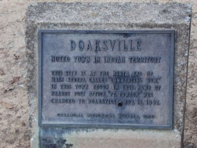 Doaksville Marker image. Click for full size.